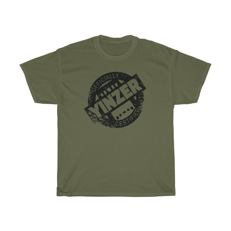 Certified Yinzer Unisex Heavy Cotton Tee Black Print