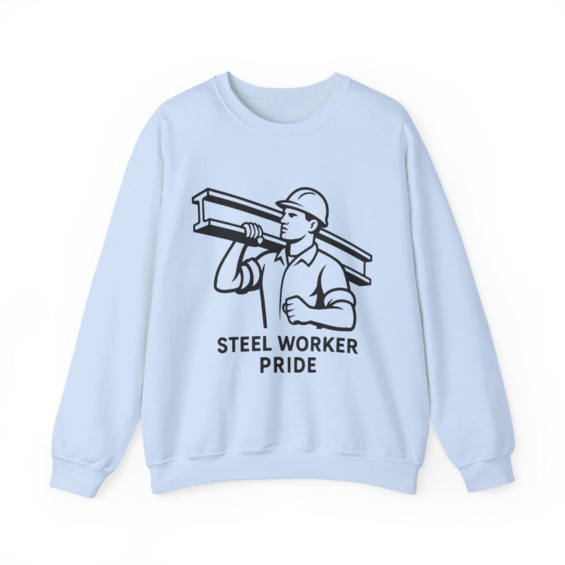 Sudadera unisex de cuello redondo para trabajadores siderúrgicos, diseño Pittsburgh Pride (mezcla gruesa 50 % algodón, tallas S-5XL) imagen 7