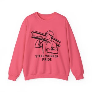 Sudadera unisex de cuello redondo para trabajadores siderúrgicos, diseño Pittsburgh Pride (mezcla gruesa 50 % algodón, tallas S-5XL) imagen 10