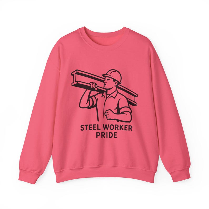 Sudadera unisex de cuello redondo para trabajadores siderúrgicos, diseño Pittsburgh Pride (mezcla gruesa 50 % algodón, tallas S-5XL) imagen 10