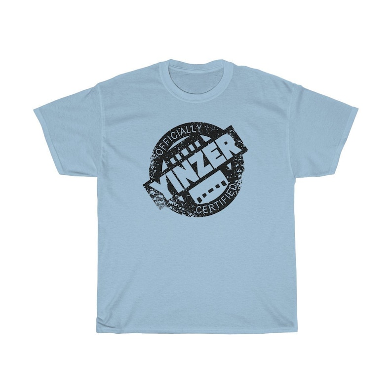 Certified Yinzer Unisex Heavy Cotton Tee Black Print