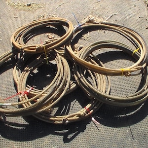 Real Used Cowboy Lariat-Lasso Rope-Western Decor-Farmhouse Decor-Rope Material For Crafts-Multiple Colors Available-