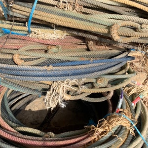 Real Used Cowboy Lariat-lasso Rope-western Decor-farmhouse Decor-rope ...