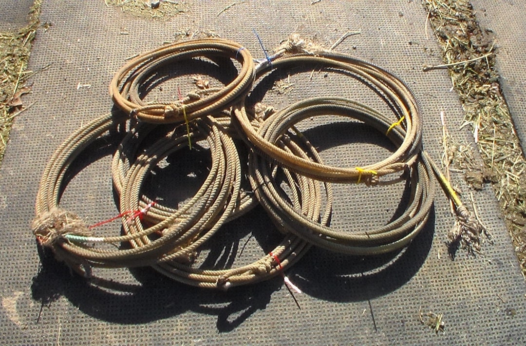 Real Used Cowboy Lariat-Lasso Rope-Western Decor-Farmhouse Decor