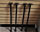 4 Black Industrial Steel Table Legs,Black Pipe Table Base,Metal Table Legs,Hairpin legs,Industrial Pipe Coffee Table Legs,DIY Kit, Supports