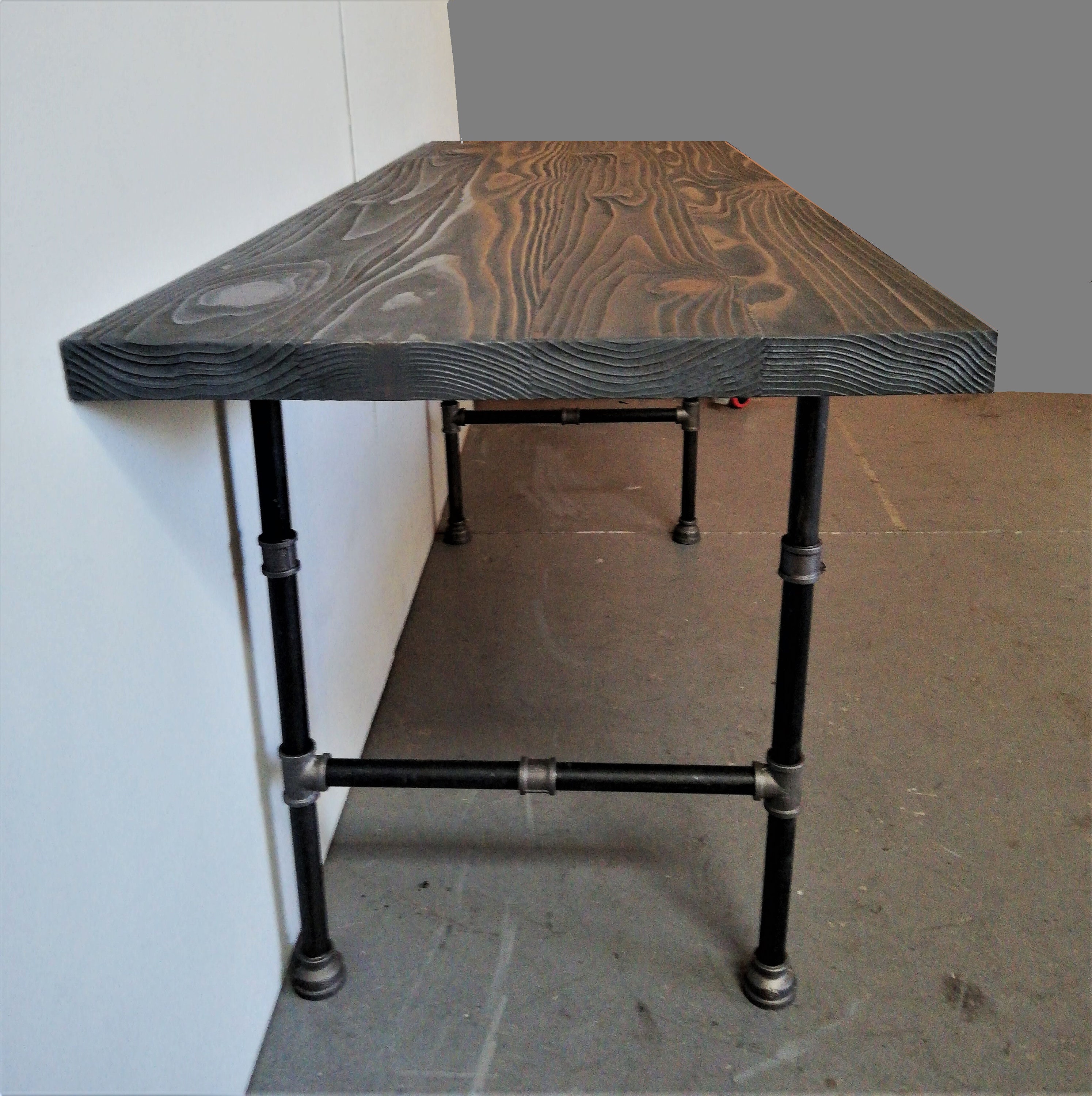 Legs for Industrial Urban Bar Table for Pub Table, Steel Pipe Legs Black Pipe Table Base, Farmhouse Metal Table Legs, Dining Table Support