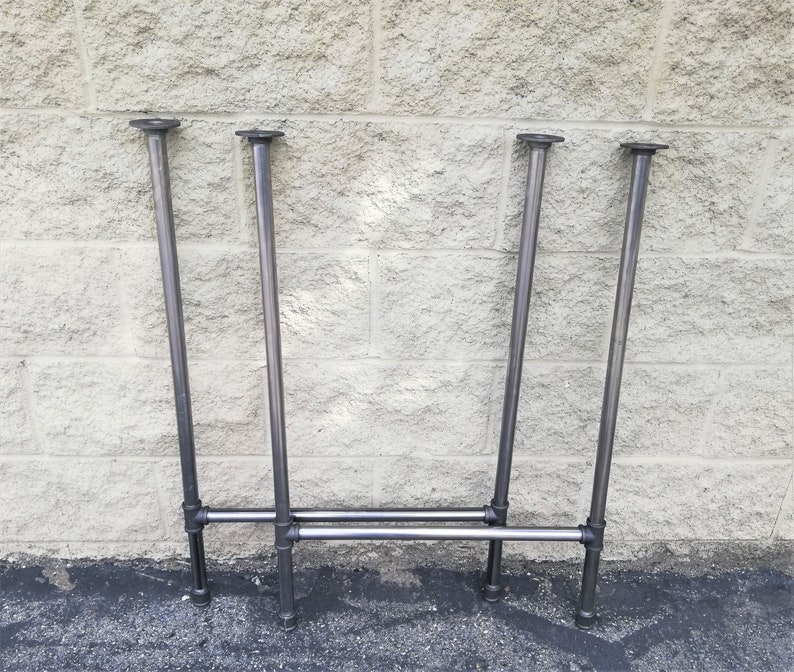 Steel Pipe Legs 29H x 17W Pipe Table Base Metal Etsy