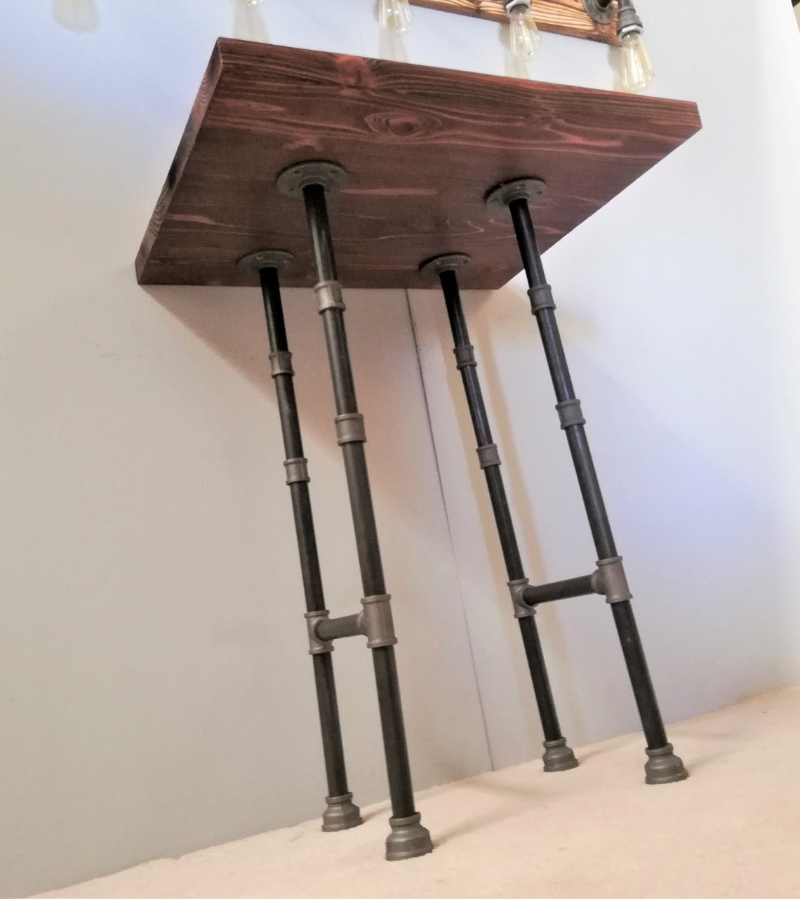 Pipe Table Legs Black Pipe Table Base Metal Table Legs Etsy