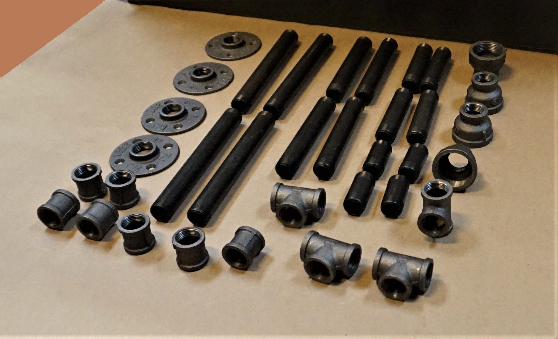 Black Pipe Legs KIT DIY for Tabletopindustrial Iron Pipe Etsy