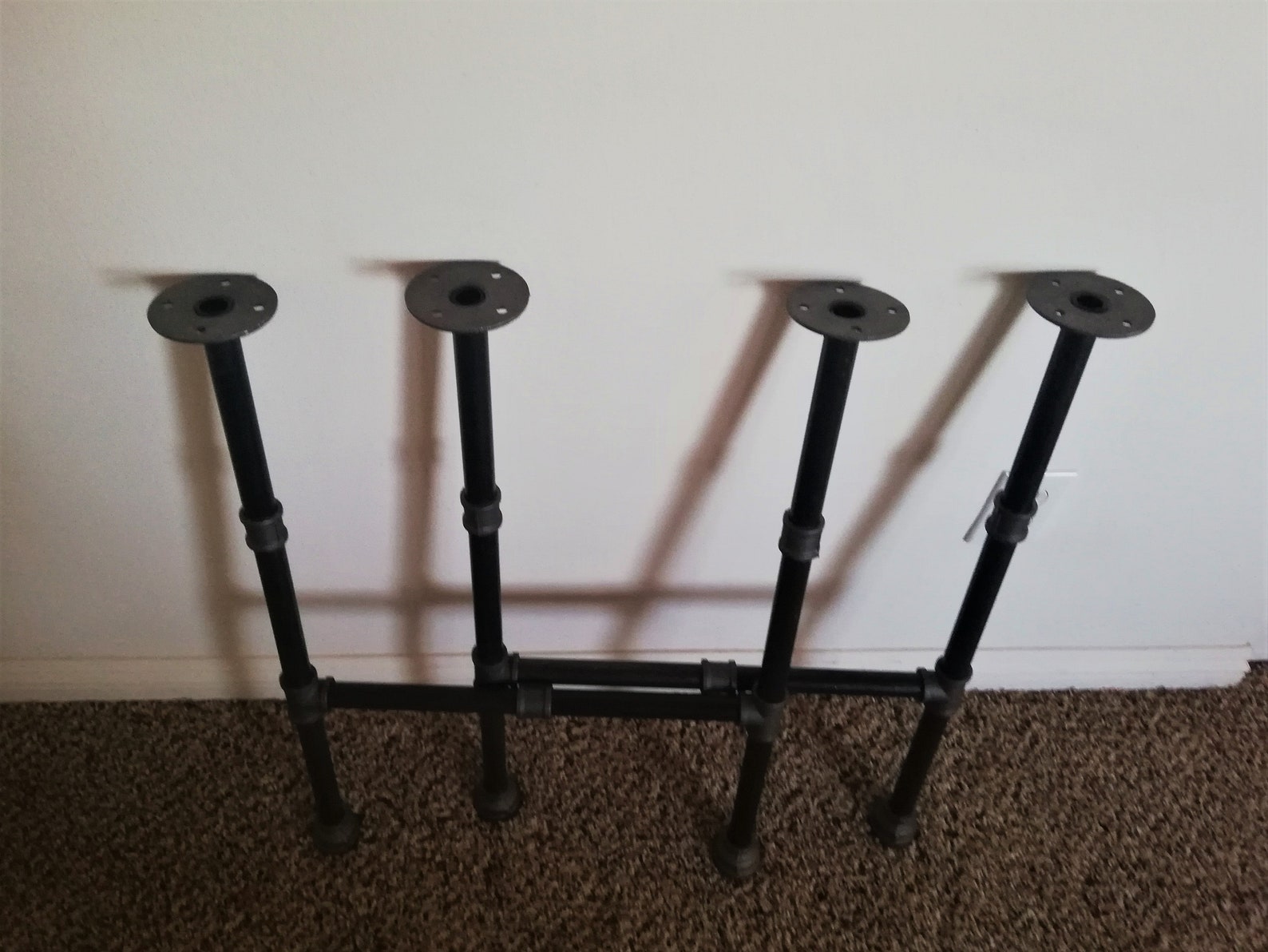 DIY Industrial Black Pipe Table Legs Black Steel Pipe Coffee Etsy