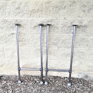 Pipe Legs,Metal Table Legs, Steel Table Legs,KIT for Tabletop,Industrial Urban Table Legs for Pub Table, Industrial Decor Table Legs