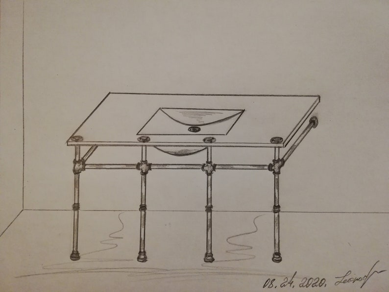 Bathroom Steel Legssink Support pipe Legs for Bathroomheavy Etsy