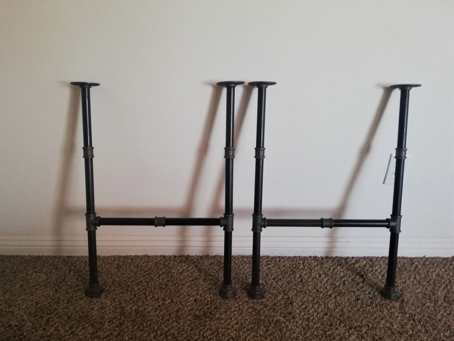 DIY Industrial Black Pipe Table Legs Black Steel Pipe Coffee Etsy