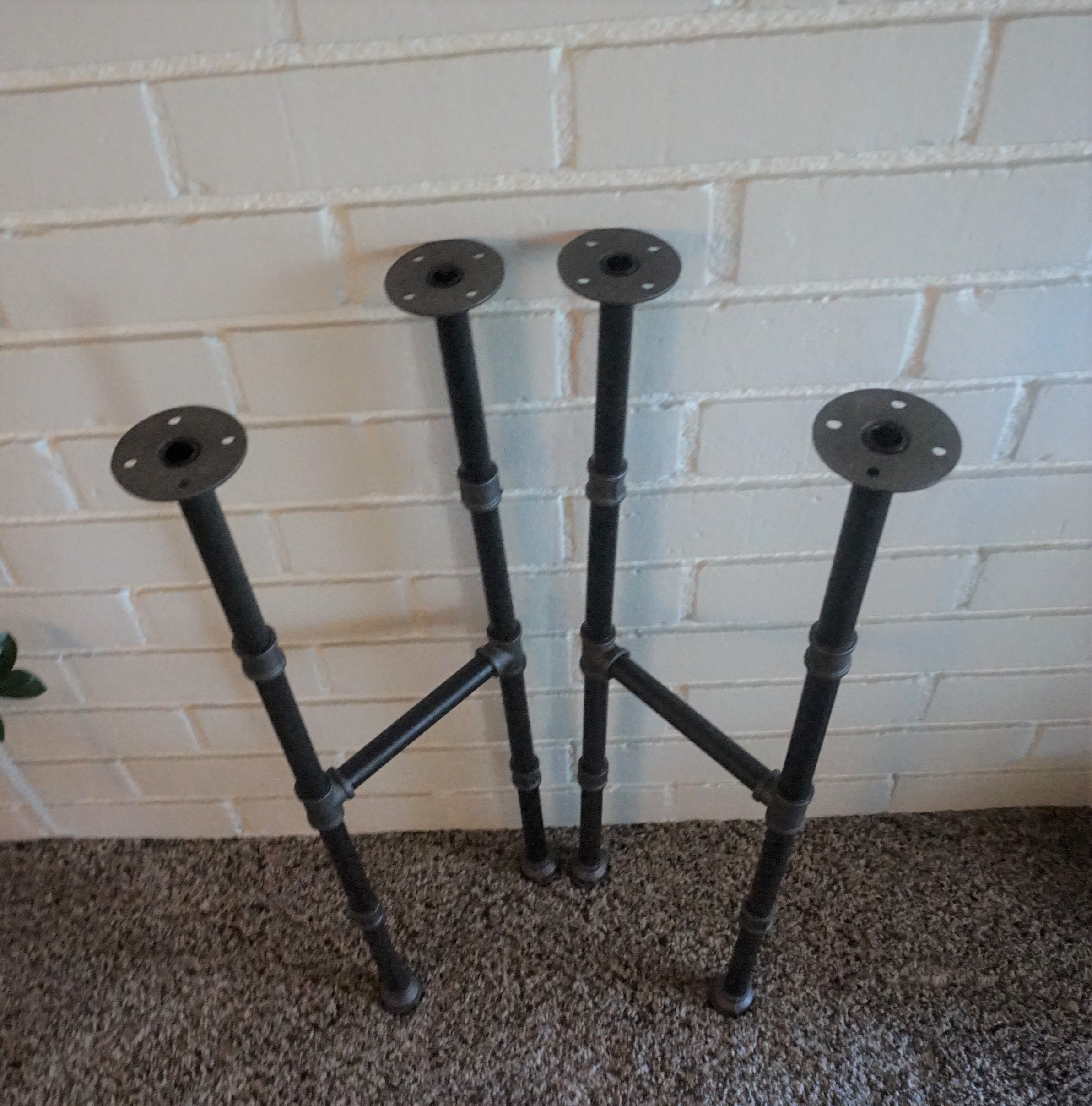 Urban Industrial Black Table Legs Industrial Urban Bar Table Etsy