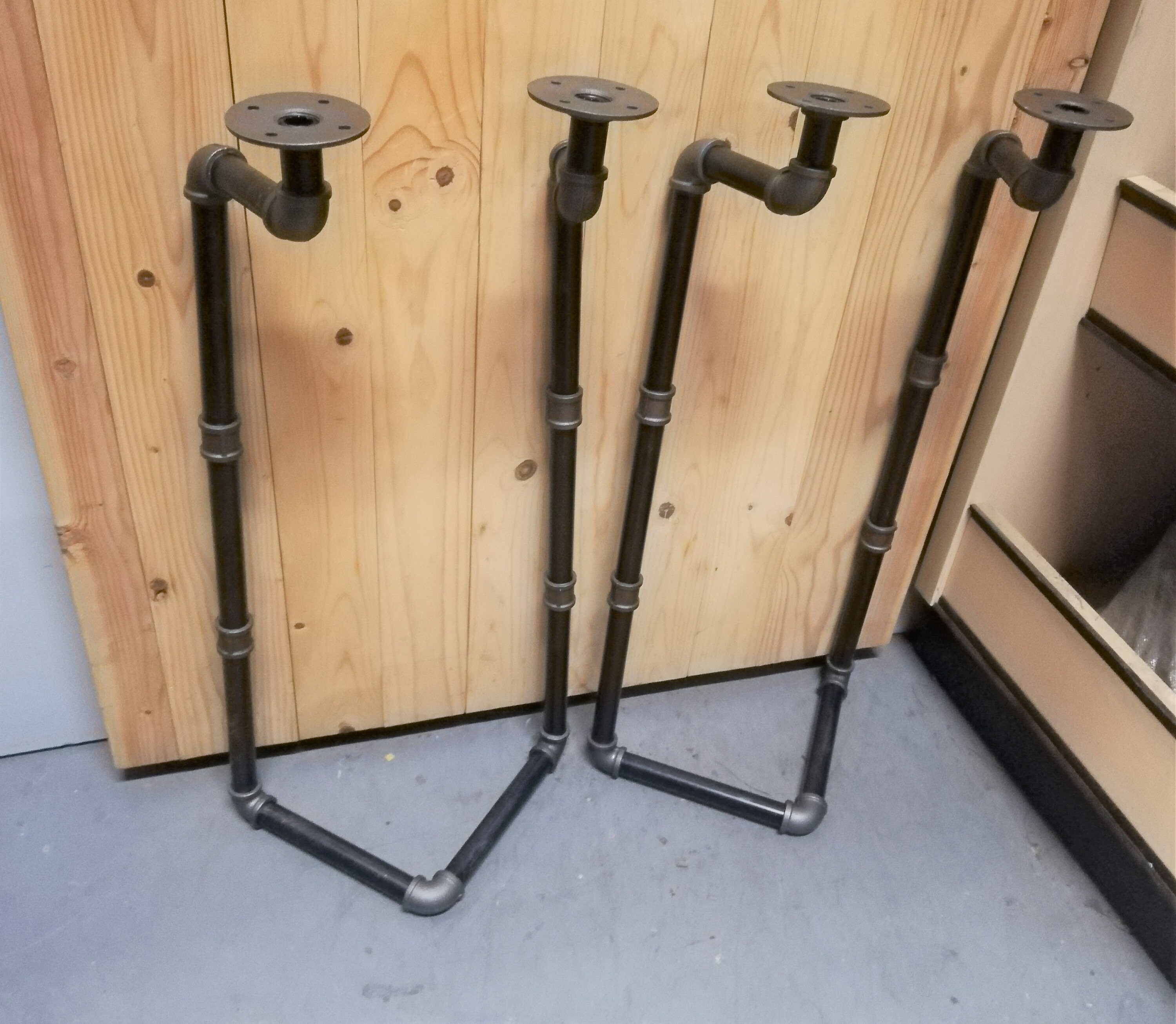 Black Pipe Legs Pipe Table Base Metal Table Legs Industrial Etsy
