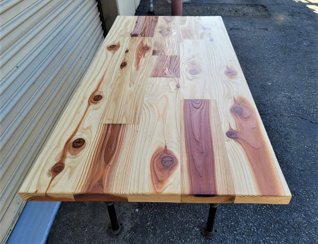 Mosaic Dining Table Top, Wood Mosaic Table Top, Wood Kitchen Table Top