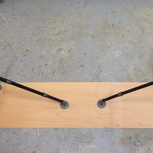 2 stabilizers.Very Stable Model Industrial Pipe Urban Table Legs, Stable and Reliable System Heavy Duty Metal Table Legs image 7