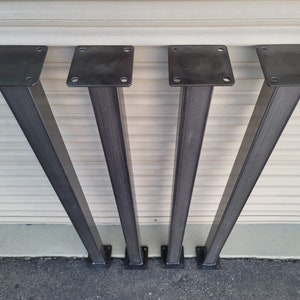 Table Leg: 2"x2" Square Tube, with 2 Mounting plate. Price for One Leg!