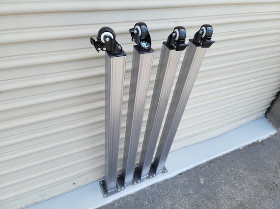Square Metal Table Legs With 2