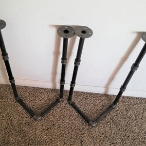 Coffee Table Legs,Table Legs, Metal Table Legs, &quot;DIY&quot; Parts Kit, Dining Table Legs, Black Pipe Table Legs, Industrial Steel Table Legs,Legs