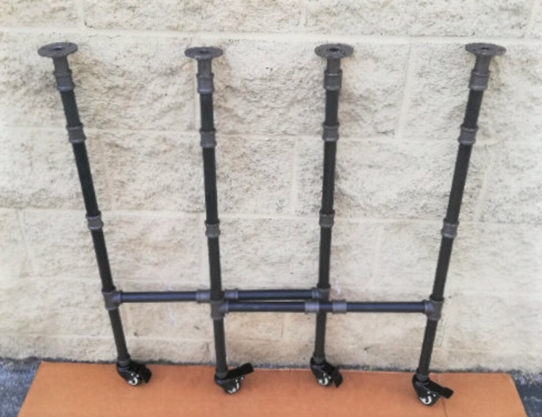 Table Legs With Wheels 2and 4 Locking Mechanisms,urban Industrial Decor
