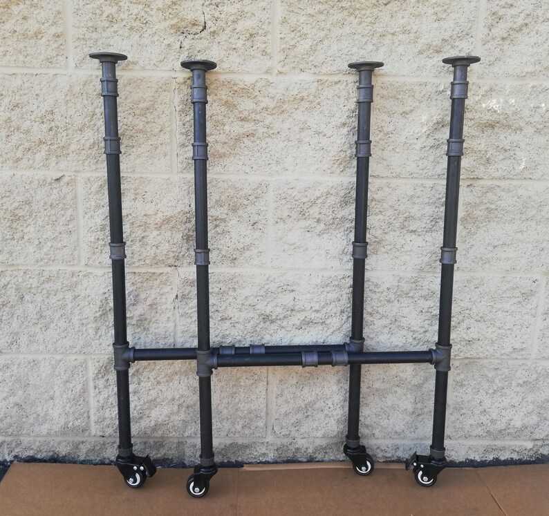 Table Legs with Wheels and 2 Locking MechanismsUrban Black Etsy
