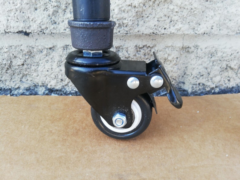 Table Legs with Wheels and 2 Locking MechanismsUrban Black Etsy