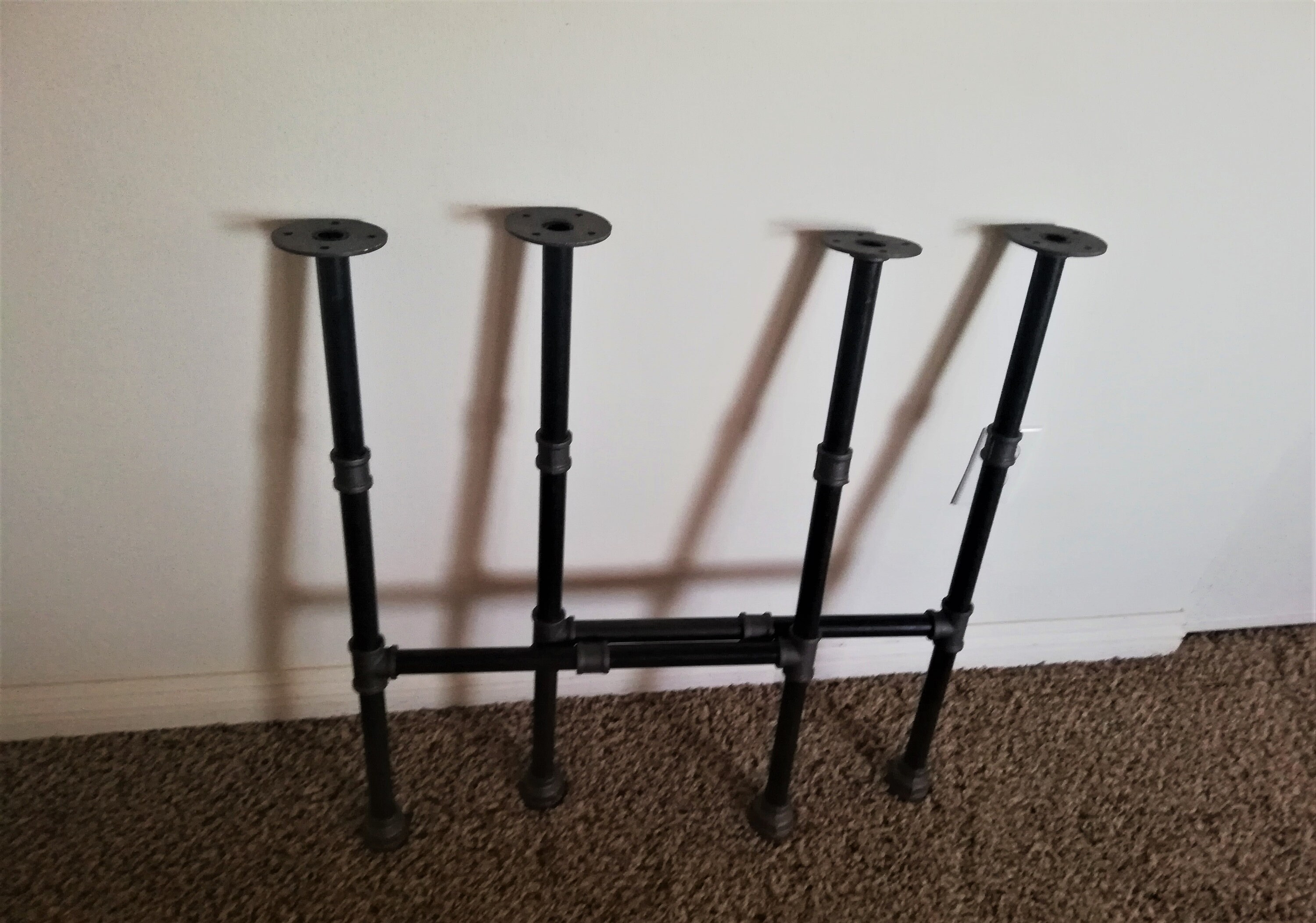DIY Industrial Black Pipe Table Legs Black Steel Pipe Coffee | Etsy