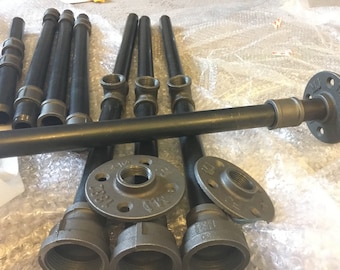 Black Industrial Pipe Table Legs, Urban Decor