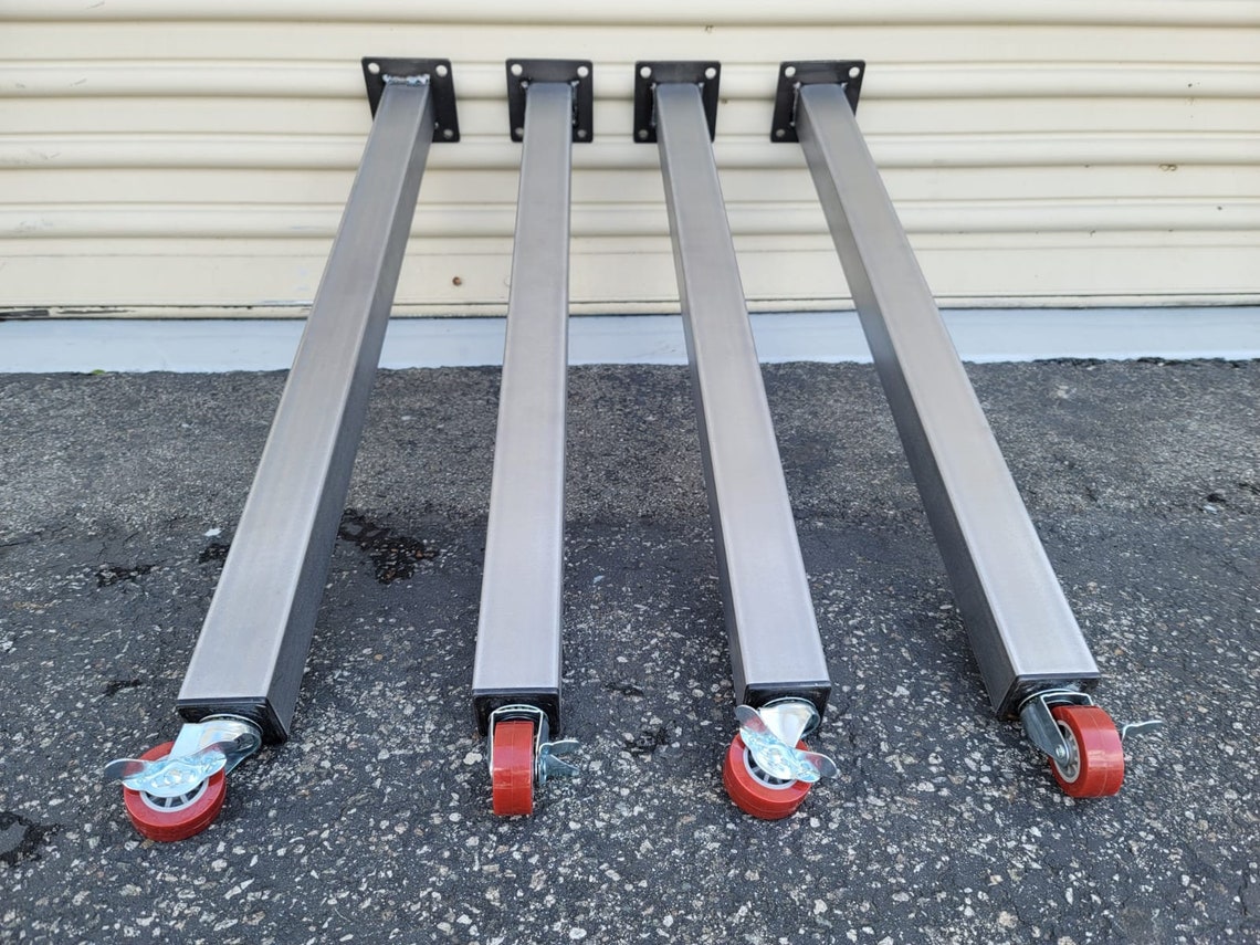Square Table Legs with Wheels and Locking MechanismSquare Etsy