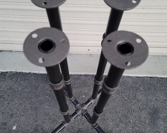 Industrial Steel Pipe Table Legs, DIY Kit
