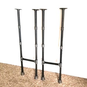 Industrial Iron Pipe Table Legs Kit, Furniture DIY