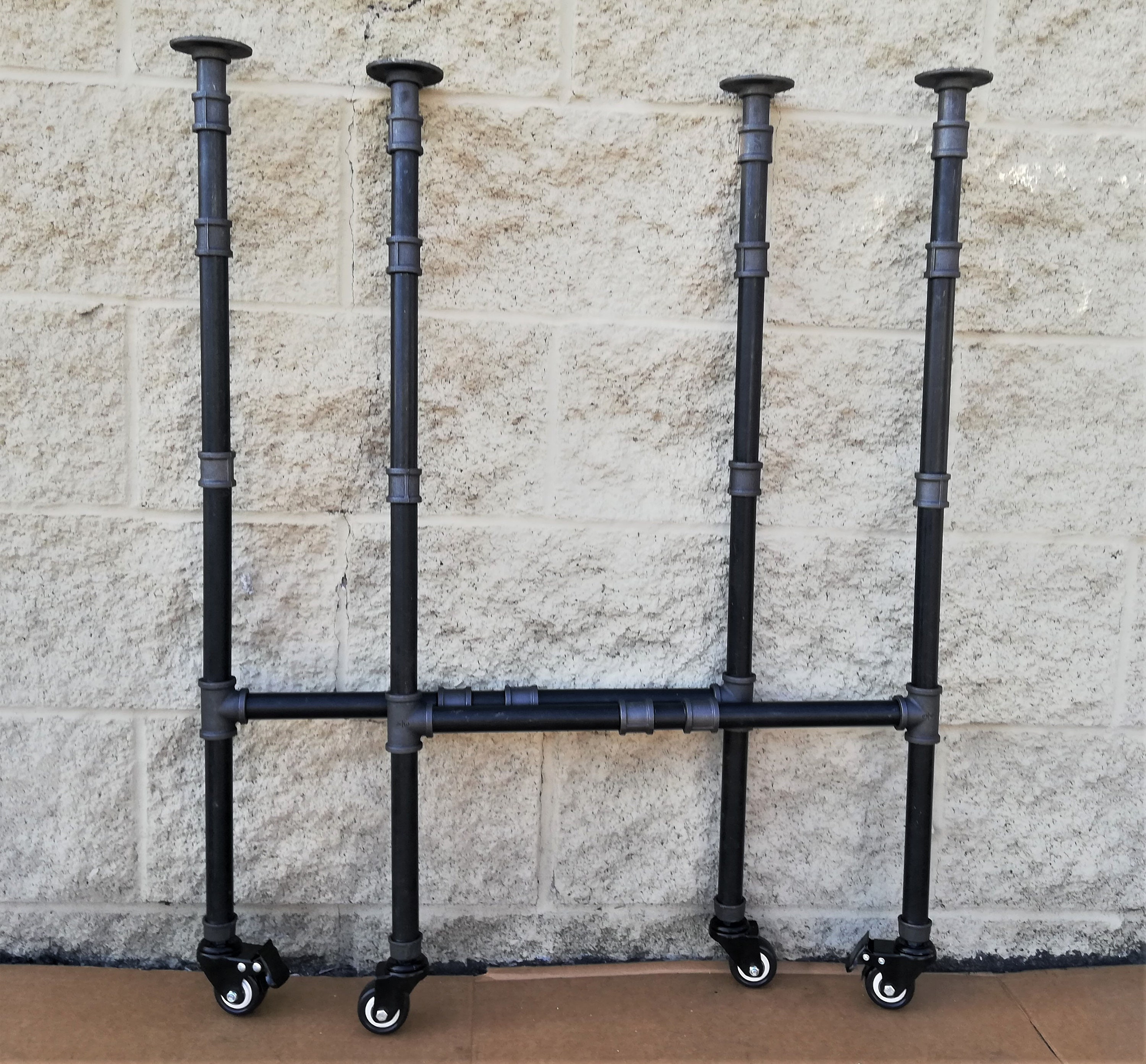 Table Legs with Wheels and 2 Locking MechanismsUrban Black Etsy