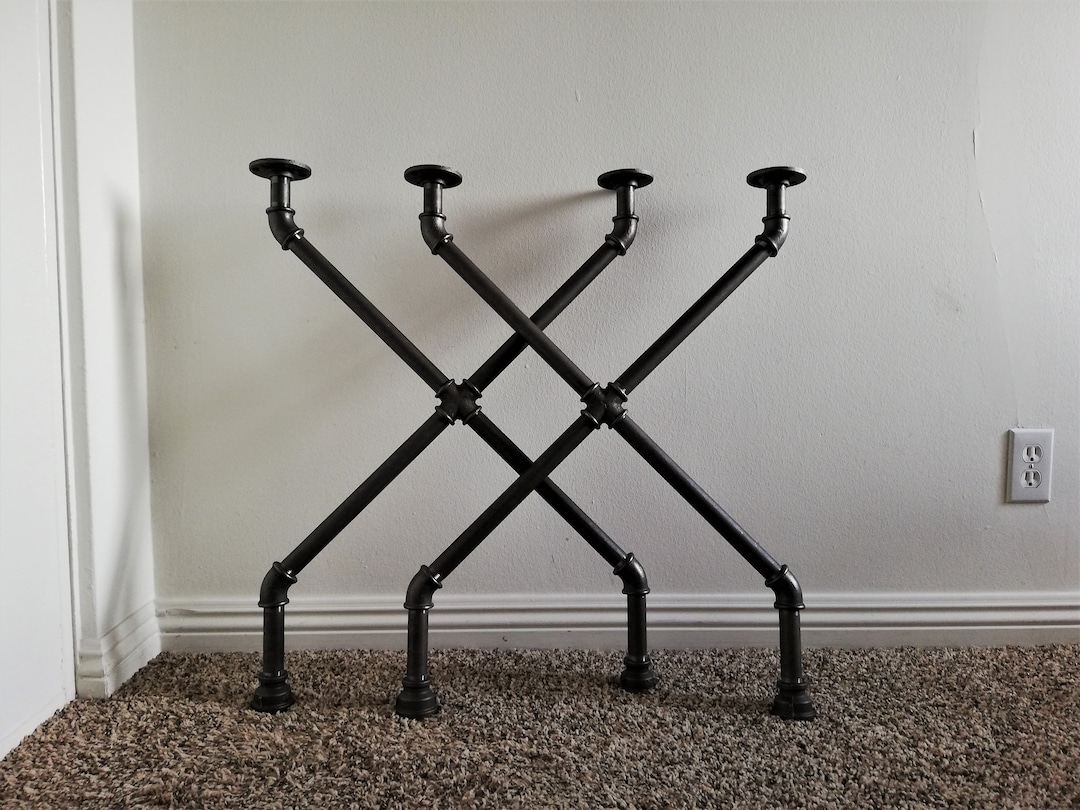 Black Industrial Pipe Table Legs,diy Parts Kit, Black Pipe Coffee