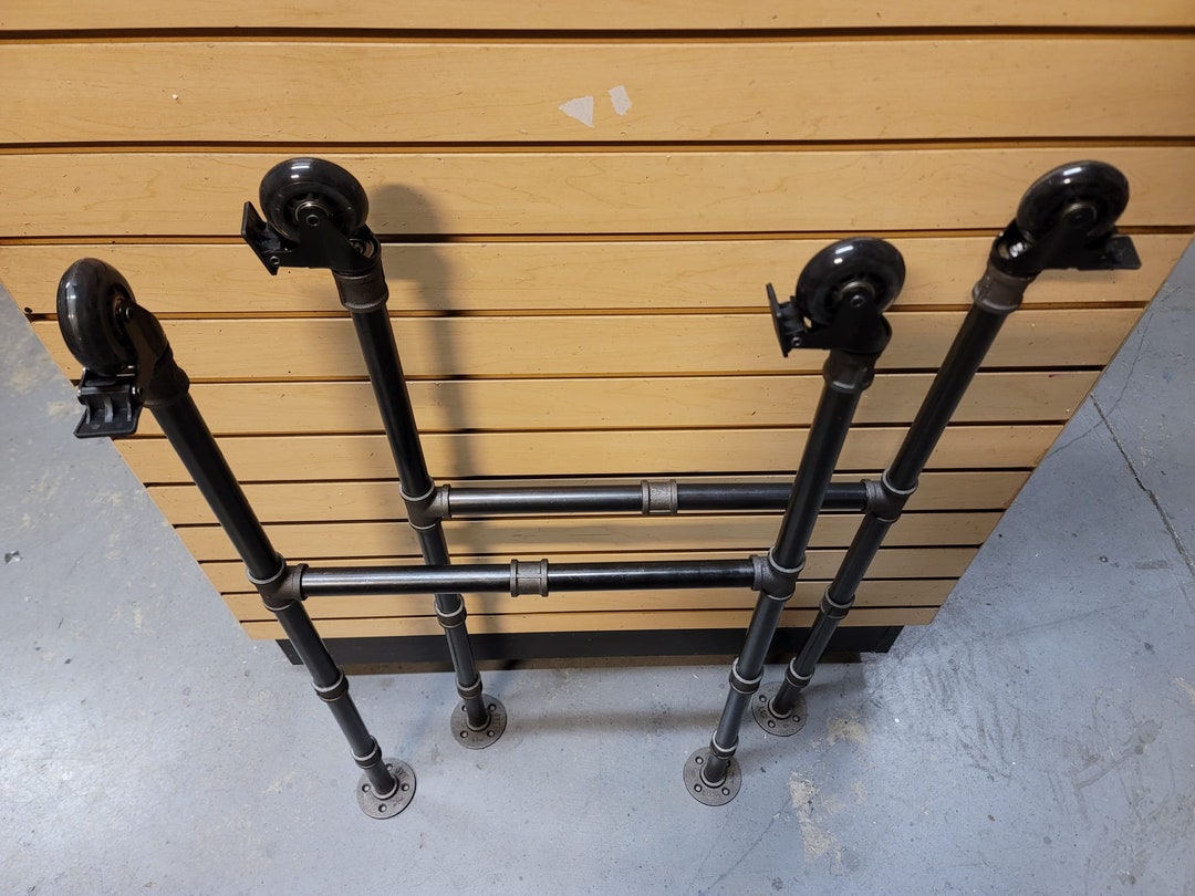 Table Legs With Wheels 2,5and 4 Locking Mechanisms,urban Industrial