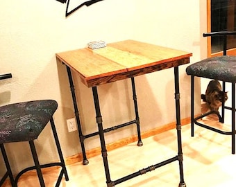 DIY Black Steel Pipe Table Legs, Industrial Farmhouse Decor