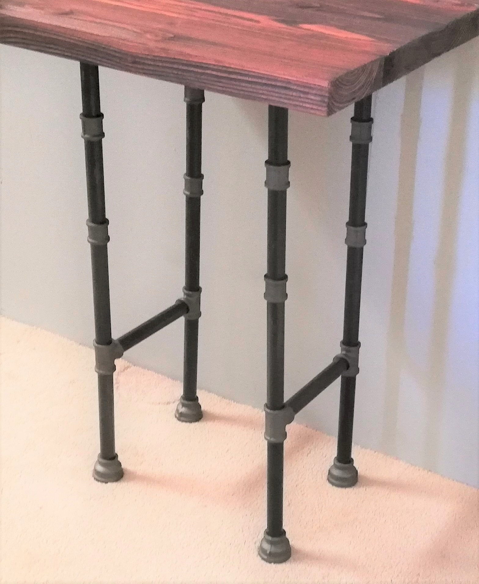 Pipe Table Legs 29 tall x 12 wideIndustrial Iron Pipe Etsy