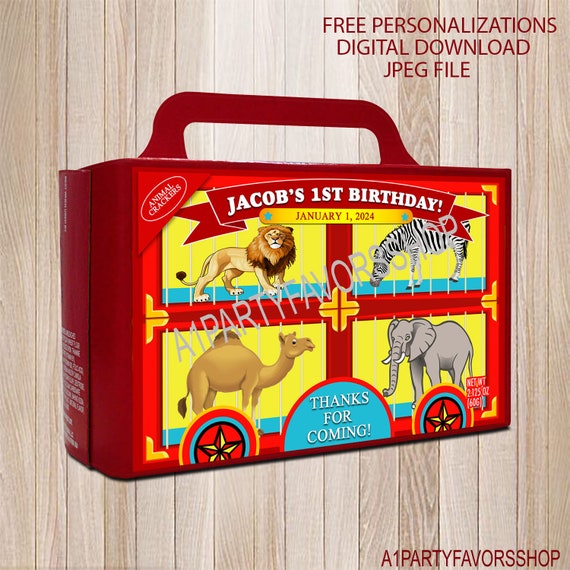 Animal Crackers Label Etsy