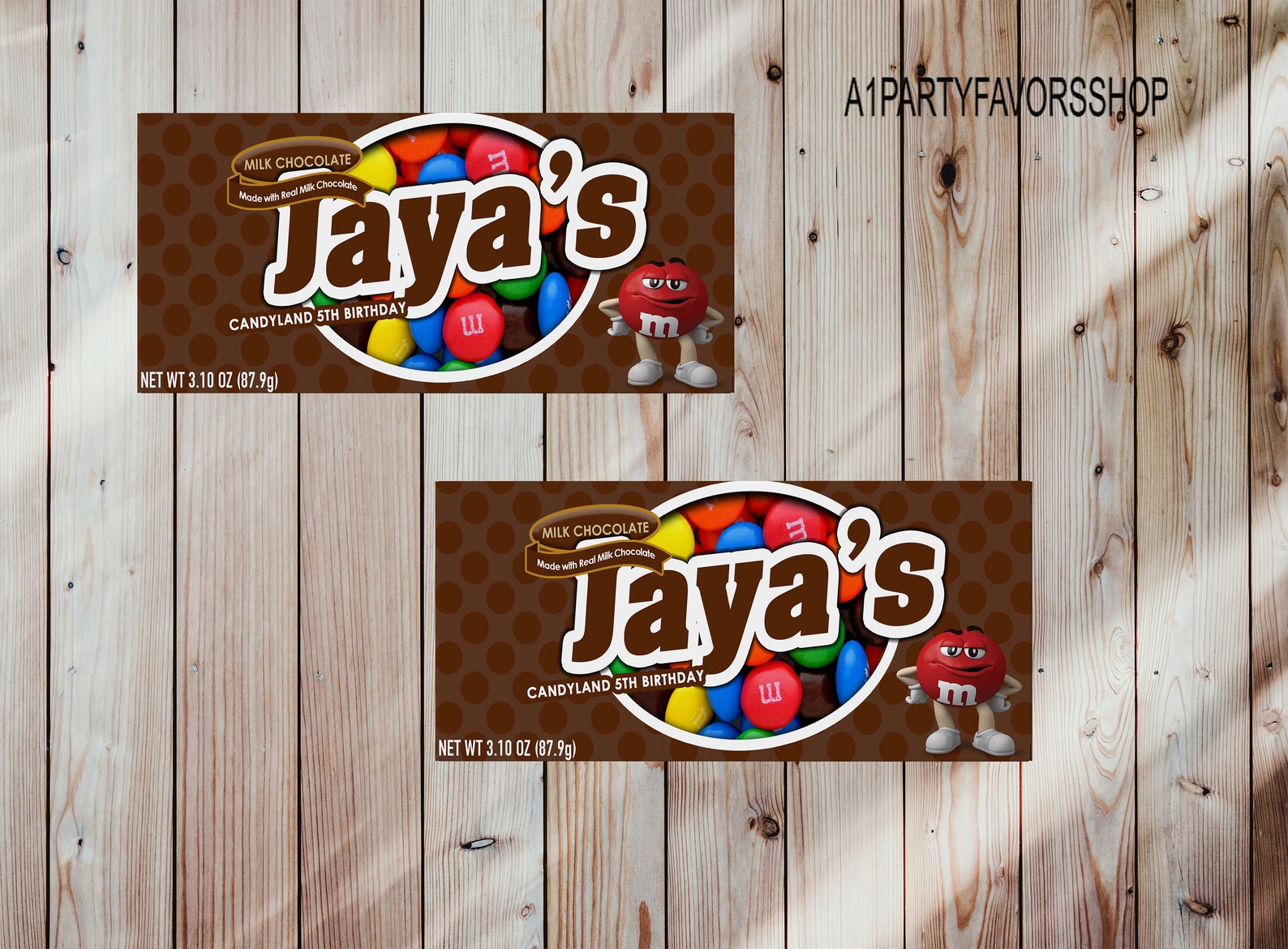 Chocolate Candy Box Label Etsy