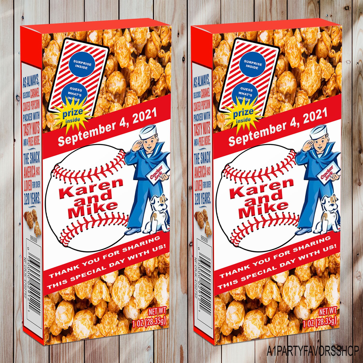 CARAMEL POPCORN LABEL Etsy