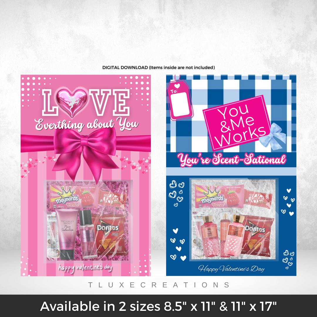 DIY Jumbo Valentine Card, Giant Valentine's Day Card, Candy Snack Gift