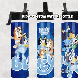Custom Kids Water Bottle Tumbler, Back to School, Personalized Stainless Steel Tumbler, Insulated Water Bottle, Choose any Theme design