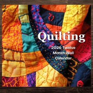 Quiltkalender 2026, Quiltblockdesigner (utskrivbar PDF)