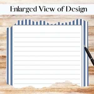 Blue Stripe PRINTABLE Stationery Writing Paper Stationary Letter ...