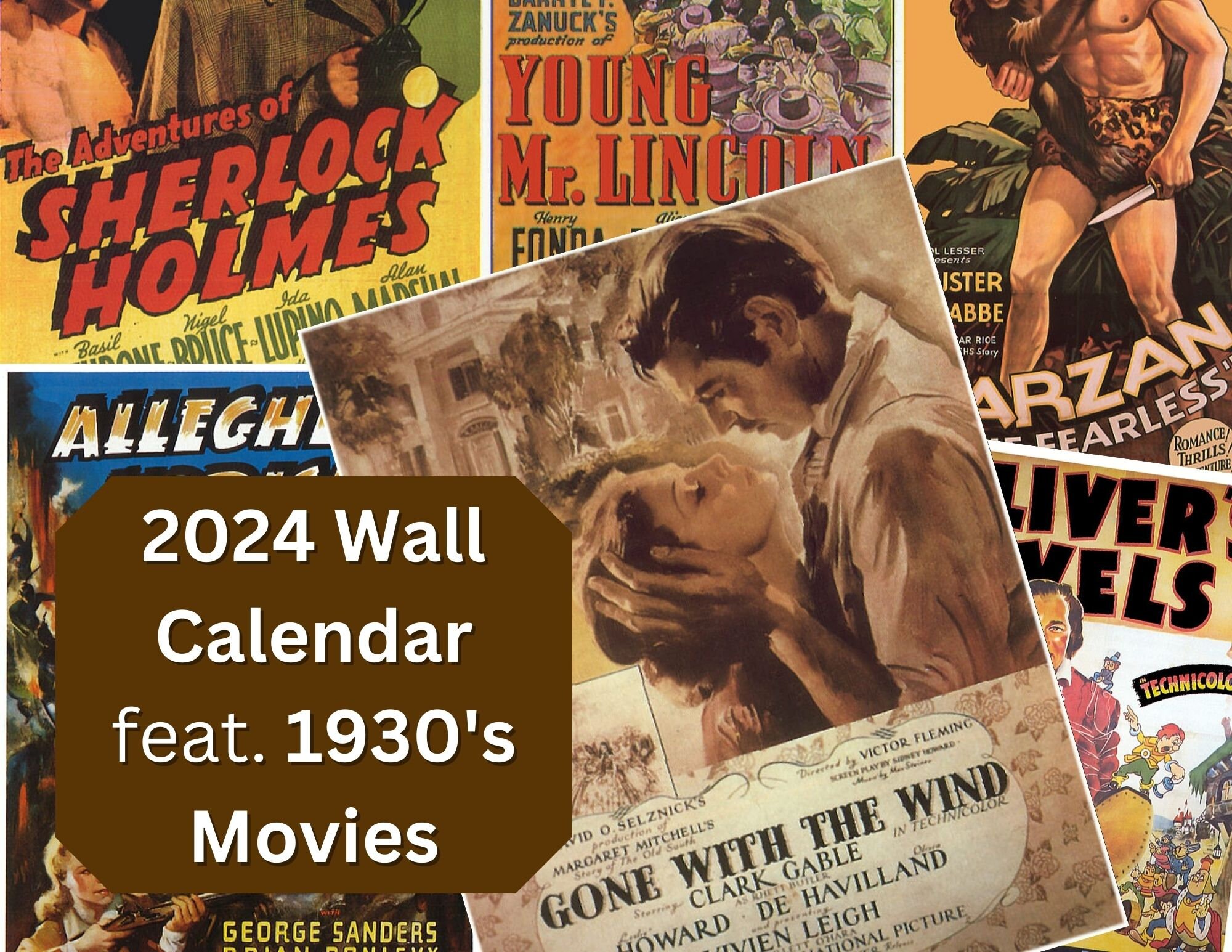 2024 Wall Calendar 2024 Movie Poster Calendar 2024 Wall Calendar