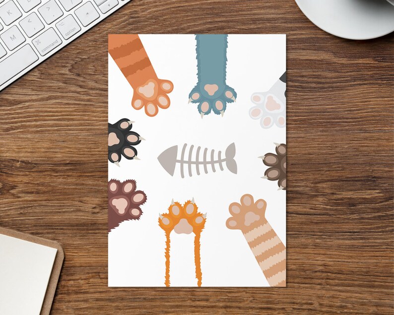 Cats Printable Stationary With Envelope, Printable Writing Paper, Note Card, to Do List, Index ...