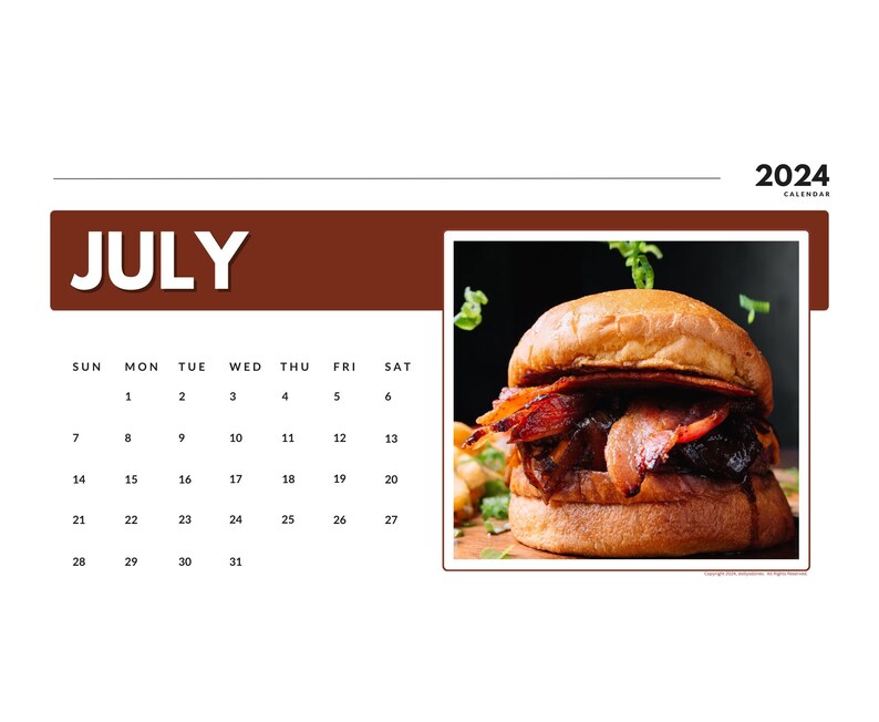 2025 Wall Calendar 2025 Cooking Calendar 2025 Wall Calendar Printable