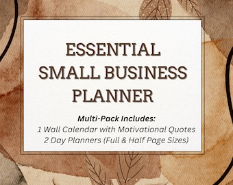 Business Planner, Printable, Bundle, Small Business Planner, Business Trackers, Finances, Inventory, Orders, 2023 Calendar, Printable