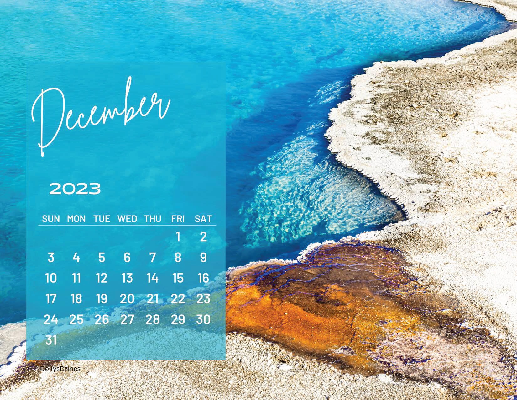 2023 Calendar Yellowstone Wall Calendar Desk Calendar Etsy