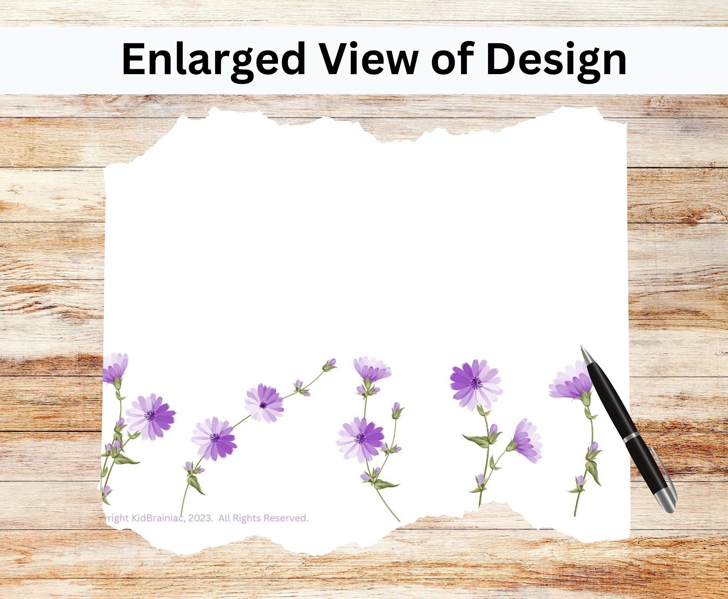 Cornflower Printable Stationary Set With Envelope, Writing Paper, US ...